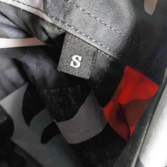 Diesel Shirt Mens Small Camo Patchwork Button Down Long Sleeve Cotton - Picture 10 of 12